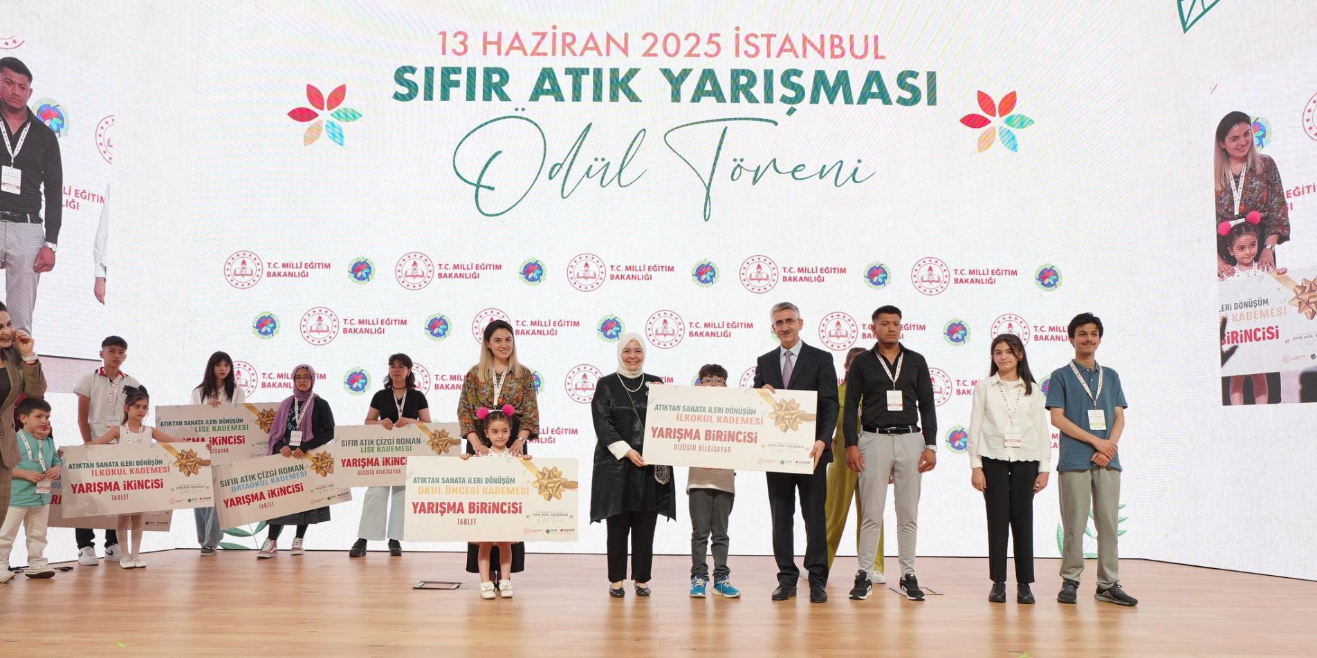 SIFIR ATIK YARIŞMASI ÖDÜL TÖRENİ, İSTANBUL'DA YAPILAN GÖRKEMLİ BİR PROGRAMLA GERÇEKLEŞTİ
